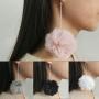 4pairs Pom Pom Dangle Earrings for Women Girls Faux Fur Tassel Ball Long Earrings Set