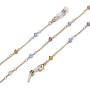 COLORFUL BLING Evil Eye Beads Face Mask Lanyards for Women Holder Chain Strap Anti-Lost Mask Leash Chain Detachable Necklace Relieve Ear Pressure Eyeglass Chain Jewelry