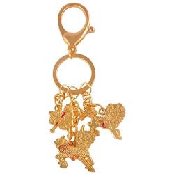 fengshuisale Feng Shui Three Celestial Guardians W Sword, Lasso,Hook Key Ring Keychain +Free Red String Bracelet W1131