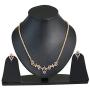 Touchstone Indian Bollywood Fine Craftsmanship Rhinestones Jewelry Necklace Set in Gold Tone for Women