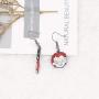 WSNANG Friday The 13th Inspired Jewelry Horror Scary Theme Movie Cartoon Logo Earrings Horror Movie Gift