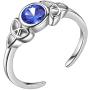 Aurora Tears Music/Knot Rings Women 925 Sterling Silver Music/Celetic Earrings Crystal Fashion Jewelry