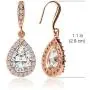 A+O Wedding Bridesmaids Gift Drop Dangle Earrings or Jewelry set in Silver, Yellow Gold, Rose Gold A+O Wedding Bridesmaids Gift Drop Dangle Earrings or Jewelry set in Silver, Yellow Gold, Rose Gold