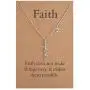 Faith Cross Necklace Initial Cross Necklace 26 Letters A to Z Alphabet Cross Pendant Necklace Religious Jewelry for Women