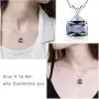 Hipunk 925 Sterling Silver Mystic Fire Topaz Women Necklace/Earrings Crystal Mystic Rainbow Topaz Jewelry Birthday Jewellery