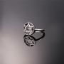 U7 Jewelry Platinum or 18K Gold Plated Star of David Ring, Signet Ring for Men and Women, Size 6 to 11