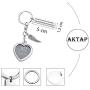 AKTAP Photo Frame Keychain Memorial Gifts Those We Love Dont Go Away They Walk Beside Us Every Day Picture Frame Keyring Holder in Memory of Loved One