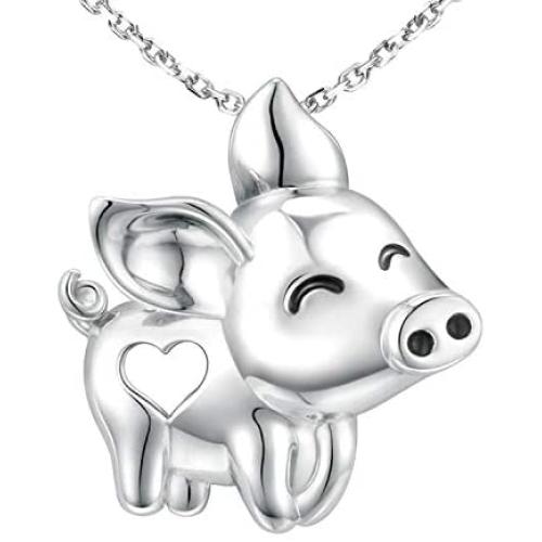 S925 Sterling Silver Animals Pendant Necklace Cute Animal Lover Jewelry Birthday for Women Girls Daughter Wife Valentines Day
