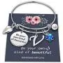 Butterfly Charm Bracelets for Women, Be Your Own Kind of Beautifully Inspirational Bangle Bracelet Expandable 26 Letters Initial Charm Butterfly Bracelets for Women Girls Personalized Jewelry Gifts