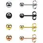 LDier Tiny Stud Earrings for Women - 4 Pairs Stainlss Steel Small Stud Earrings with Clear CZ Round Ball - Perfect Suitable for Party, Date, Office, Wedding or Daily Wear LDier Tiny Stud Earrings for Women - 4 Pairs Stainlss Steel Small Stud Earrings with Clear CZ Round Ball - Perfect Suitable for Party, Date, Office, Wedding or Daily Wear