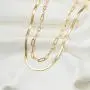 Hidepoo Gold Layered Necklaces for Women, 14K Gold Plated Dainty Coin Pendant Choker Necklace Herringbone Snake Necklace Paperclip Chain Layered Necklaces for Women Jewelry Gifts