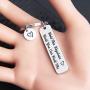 MAOFAED Long Distance Boyfriend Gift Deployment Gift Sheriff Deputy Gift Firefighter Gift Hold This Keychain Until You Can Hold Me LDR Keychain