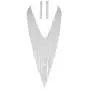 SP Sophia Collection Womens Dazzling V-Neck Waterfall Rhinestone Fringe Sweeper Necklace and Earring Set SP Sophia Collection Womens Dazzling V-Neck Waterfall Rhinestone Fringe Sweeper Necklace and Earring Set