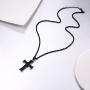 PROSTEEL Stainless Steel Cross Necklace for Men Women, Inspirational Necklace, Silver/Black/Gold Tone, Hypoallergenic, Engrave Text Available, Come Gift Box
