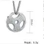 JAJAFOOK Mens Stainless Steel Fitness Gym Dumbbell Plate Barbell Chain Pendant Necklace Jewelry JAJAFOOK Mens Stainless Steel Fitness Gym Dumbbell Plate Barbell Chain Pendant Necklace Jewelry