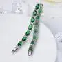 SELOVO Wedding Cubic Zirconia Bracelet Chain Link Silver Tone SELOVO Wedding Cubic Zirconia Bracelet Chain Link Silver Tone