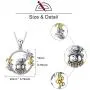 Rikelus 925 Sterling Silver Christmas Snowflake Pendant Necklace,Bell Necklace Christmas Jewelry Gifts for Women Rikelus 925 Sterling Silver Christmas Snowflake Pendant Necklace,Bell Necklace Christmas Jewelry Gifts for Women