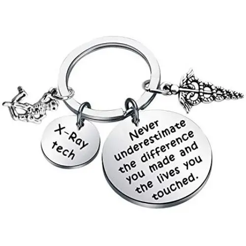 AKTAP X-Ray Tech Keychain Radiology Technologist Jewelry X Ray Technician Ray Tech Graduation Gift Never Underestimate The Difference You Made AKTAP X-Ray Tech Keychain Radiology Technologist Jewelry X Ray Technician Ray Tech Graduation Gift Never Underestimate The Difference You Made