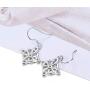Sllaiss Celtic Eternity Knot Earrings 925 Sterling Silver Earrings for Women Good Luck Irish Celtics Jewelry Vintage Dangle Earrings Lightweight