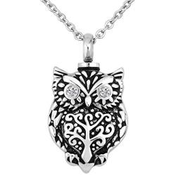 CoolJewelry Urn Necklace Ashes Our Hero Personalized Memorial Animal Pendant Cremation Keepsake Jewelry Stainless Steel