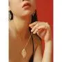 Leaf Long Pendant Necklace Handmade Trendy Filigree Bohemian Jewelry for Women Leaf Long Pendant Necklace Handmade Trendy Filigree Bohemian Jewelry for Women