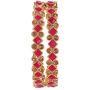 Efulgenz Indian Style Bollywood Gold Plated Crystal Rhinestone Faux Kundan Stone Wedding Bridal Bracelet Bangle Set Jewelry