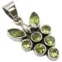 SilverStarJewel Peridot August Birthstone Necklace Pendant 1.3'' Sterling Silver Fashion Gift SilverStarJewel Peridot August Birthstone Necklace Pendant 1.3'' Sterling Silver Fashion Gift