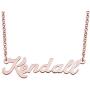 LoEnMe Jewelry Rose Gold Name Necklace Personalized Custom Made Gift for Women Girls Couple