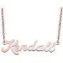 LoEnMe Jewelry Rose Gold Name Necklace Personalized Custom Made Gift for Women Girls Couple