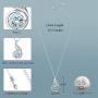 925 Sterling Silver Created Birthstone Necklaces Phoenix Jewelry Christmas Anniversary Birthday Gifts for Women