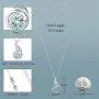925 Sterling Silver Created Birthstone Necklaces Phoenix Jewelry Christmas Anniversary Birthday Gifts for Women