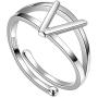 Jewmon Personalized Initial Letter Open Ring Adjustable Women Statement Rings Party 925 Sterling Silver Open Alphabet Rings Letter A to Z Ring Jewerly Gift