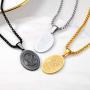 PROSTEEL Saint Michael The Archangel Necklace Pendant & Chain Catholic Religious Jewelry