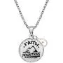 Stainless Steel Christian Coin Pendant Necklace Faith Can Move Mountains Matthew 19:20 with Mustard Seed Charms Stainless Steel Christian Coin Pendant Necklace Faith Can Move Mountains Matthew 19:20 with Mustard Seed Charms