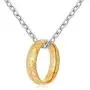 SOYOKO Engraved Gold Tone The One Ring Pendant Necklace for Lord of The Ring Fans Cosplay Costume Jewelry