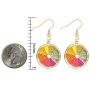 DAMLENG Charm Colorful Lemon Dangle Earrings Enamel Alloy Assorted Fruits Drop Earrings for Women Girls Statement Jewelry Gifts