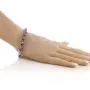 Gem Stone King 20.00 Ct Oval & Round Purple Color Cubic Zirconias CZ Womens Tennis Bracelet 7 Inch