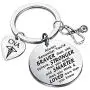 BAUNA CNA Keychain Certified Nursing Assistant Gift Always Remember You’re Braver Than You Believe Inspiration Jewelry for Medical Student Nurses