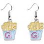 Pizza Hamburger French fries Hot dog Cola Novelty Food Stud Earring Set for Women Girls Jewelry Gifts 6 Pairs Pack