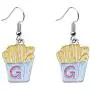 Pizza Hamburger French fries Hot dog Cola Novelty Food Stud Earring Set for Women Girls Jewelry Gifts 6 Pairs Pack