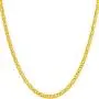 LIFETIME JEWELRY 3mm Emblem Chain Necklace for Women and Men 24k Gold Plated