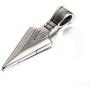 PAMTIER Mens American Indian Arrowhead Stainless Steel Pendant Necklace
