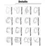 Ofeiyaa 16 PCS Ear Clips Cartilage Hoop Earring Ear Cuffs Non Piercing Earrings Wrap Set for Women Girl Men Size Adjustable Silver Gold Tone Ofeiyaa 16 PCS Ear Clips Cartilage Hoop Earring Ear Cuffs Non Piercing Earrings Wrap Set for Women Girl Men Size Adjustable Silver Gold Tone