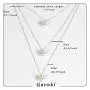 Geroki Dainty Pearl Layered Necklace Beaded Pendant Necklace Long Drop Chain Jewelry for Women and Girls(Silver) Geroki Dainty Pearl Layered Necklace Beaded Pendant Necklace Long Drop Chain Jewelry for Women and Girls(Silver)