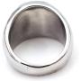 SAINTHERO Mens Vintage Stainless Steel Ring Weed Marijuana Cannabis Leaf Symbol Rock Punk Hip-hop Jewelry Size 7-15