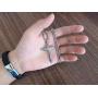 Rnivida Stainless Steel Cross Pendant Necklace, Christian Jewelry Church Baptism Gift for Men Women
