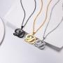 PROSTEEL Stainless Steel Initial Name Necklace, A to Z Initial Letter Personalized Necklaces for Men Women, Gold/Silver/Black Tone, 20inch-22inch Adjustable, Come Gift Box