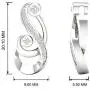 IGI Certified 1/6Ct TDW Diamond Sterling Silver Two Stone Pendant Necklace For Women.