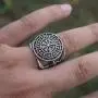 SanLan Vegvisir Ring Triskele Ring Norse Viking Ring Magic Compass Viking Jewel Iceland Runic Compass Futhark Runes Stave Nordic Jewelry SanLan Vegvisir Ring Triskele Ring Norse Viking Ring Magic Compass Viking Jewel Iceland Runic Compass Futhark Runes Stave Nordic Jewelry