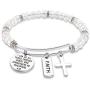 SEIRAA Christian Gift I Can Do All Things Through Christ Who Strengthens Me Philippians 4:13 Bracelet Scripture Jewelry Bible Verse Bracelet